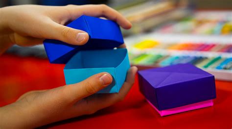 How To Fold An Origami Box With Lid - Art For Kids Hub