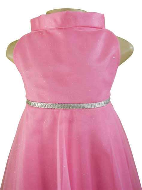 Girls Party Dresses Faye Candy Pink High Neck Dress Faye