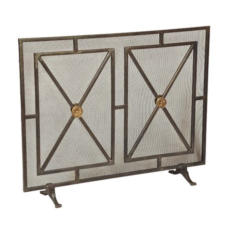 Sarreid Ltd Single Panel Iron Fireplace Screen And Reviews Wayfair