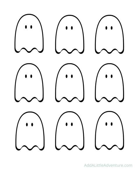 Cute Ghost Outline Free Printables Add A Little Adventure