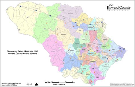 Howard County School District Map Maping Resources
