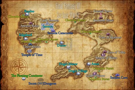 Final Fantasy Forever Final Fantasy Iii Карта мира