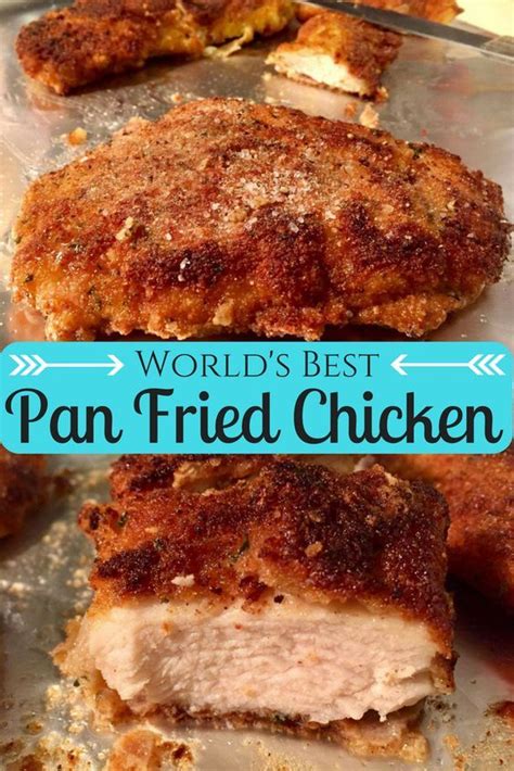 Top 10 chicken burger ideas. BEST Pan Fried Chicken EVER!! A delicious yet healthier alternative to deep fried chicken, but ...