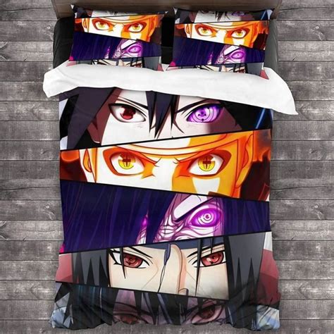 Uchiha Itachi Parure De Lit Akatsuki Naruto Sharingan Rinnegan Housse