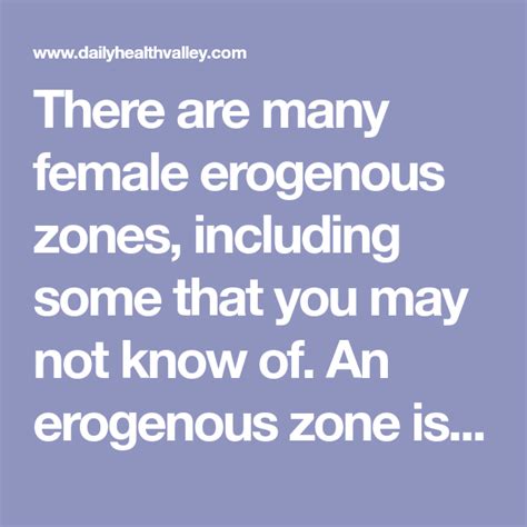 Women S Erogenous Zones Chart Friends