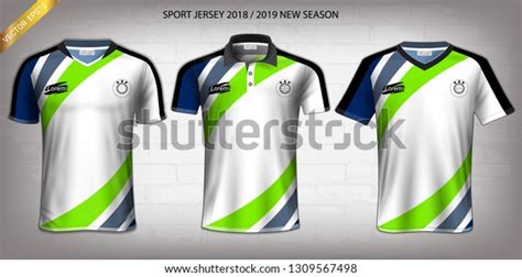 Download Soccer Jersey Tshirt Sport Mockup Template Stock Vector ...
