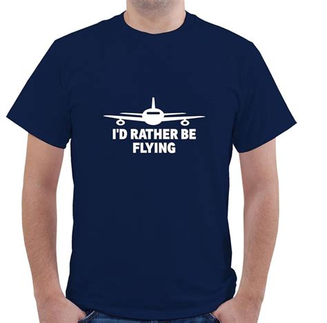 Id Rather Be Flying Aviation Pilot T Shirt Bogdans Flight Shop