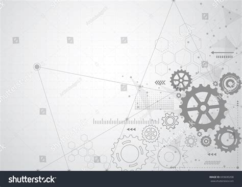 Abstract Gear Wheel Mechanism Background Royalty Free Stock Vector