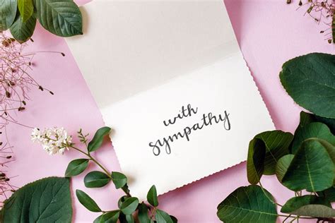 What To Say In A Sympathy Note With Flowers 49 Funeral Thank You Note
