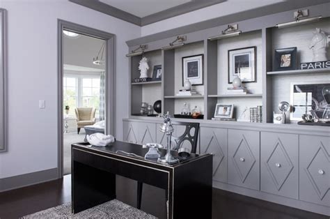 21+ Gray Home Office Designs, Decorating Ideas | Design Trends