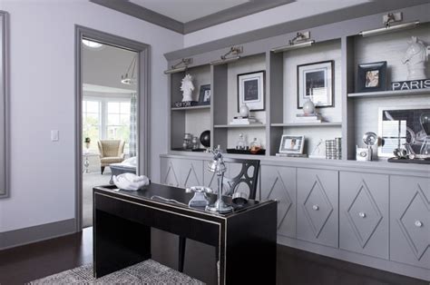 21 Gray Home Office Designs Decorating Ideas Design Trends