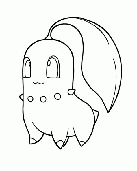 Chikorita Coloring Pages Coloring Home