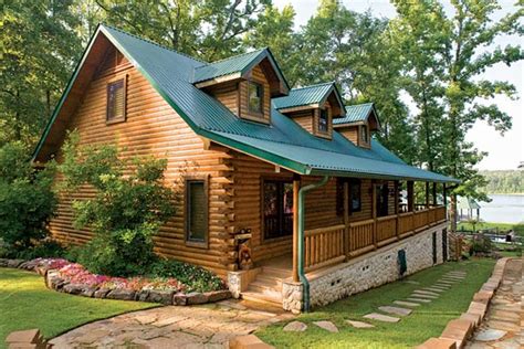 Custom Crafted Lakefront Log Home