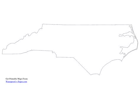 North Carolina Map Outline Free Clipart Images Free Clip Art Map
