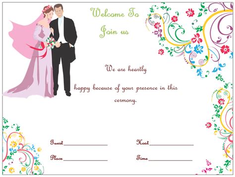 Editable Wedding Invitation Template Cards Design Templates