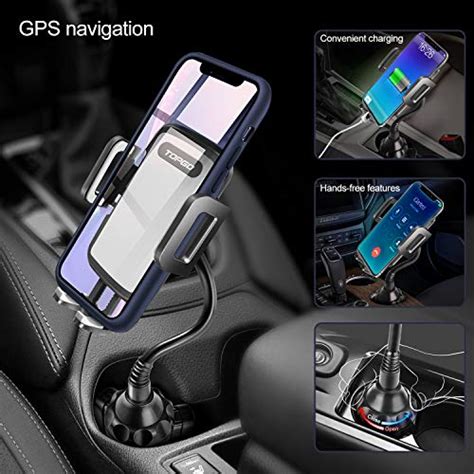Upgraded Adjustable Gooseneck Automobile Cup Holder Phone Car Mount Dp