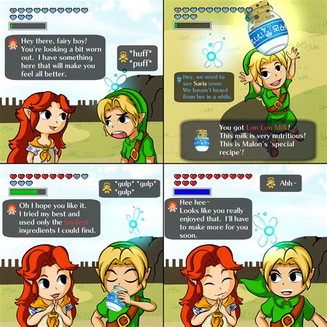 Post 1978588 Comic Legendofzelda Link Malon Navi Ocarinaoftime