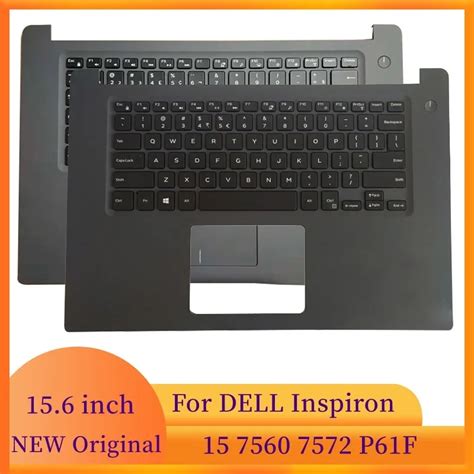 Original Laptop Palmrest Upper Case Us Backlit Keyboard For Dell