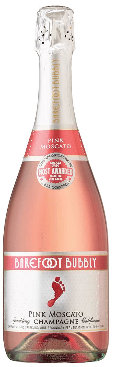 Barefoot Bubbly Pink Moscato 750ml Nv Lisas Liquor Barn