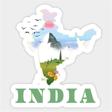 India India Sticker Teepublic