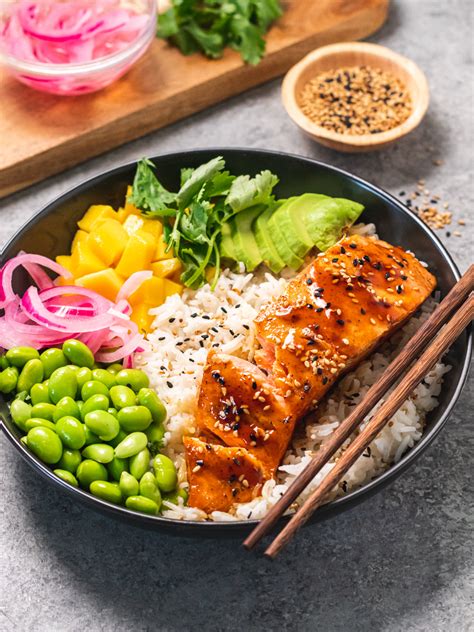 Salmon Rice Bowl Recipe Salmon Recipe Sizzlefish Official Site
