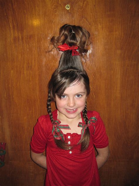 Fun Hair For The Holiday We Call This Cindy Lou Who Hair Face Shape