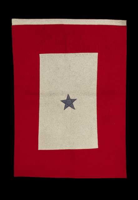 Submitted 2 years ago by frenchfriar. Red and white felt service flag | MNopedia
