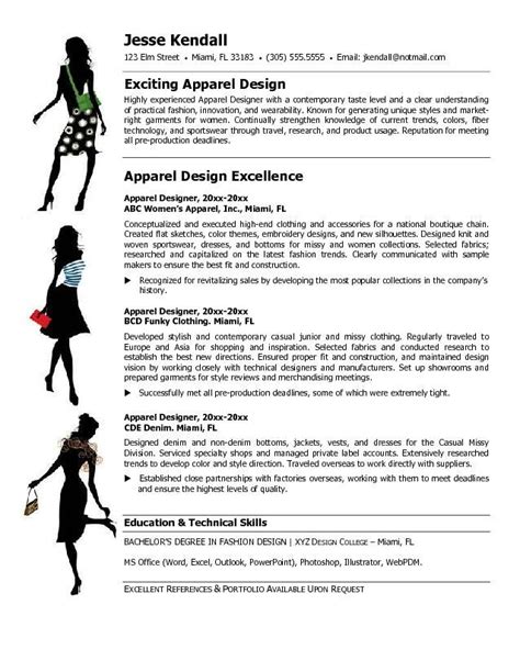 Cv Fashion Designer Examples The Treasury