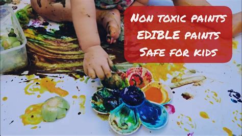 How To Make Non Toxic Paints For Kids Youtube