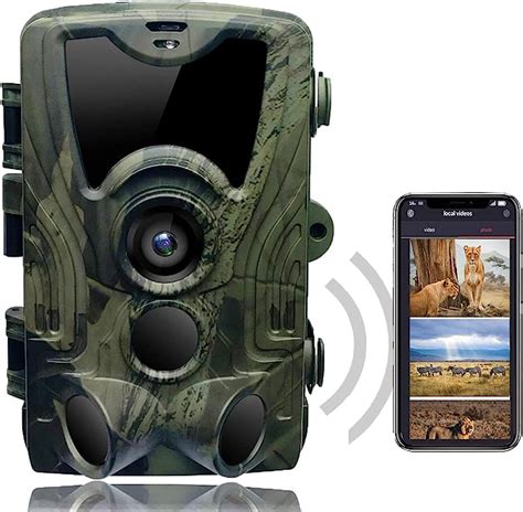 Suntekcam WiFi Caméra de chasse MP P avec détecteur de mouvement sans fil Vision nocturne