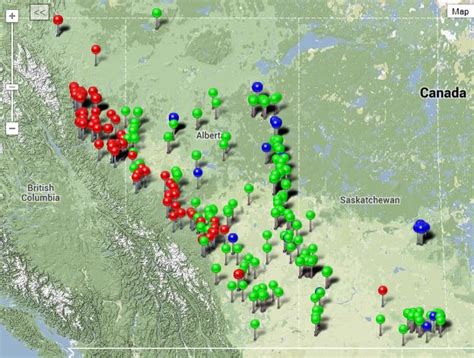 Day In Alberta Western Canadas Oil And Gas Activity Map Ernst V