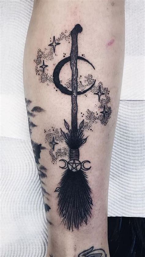 witch tattoo designs to embrace your dark side wicca tattoo wiccan tattoos pagan tattoo
