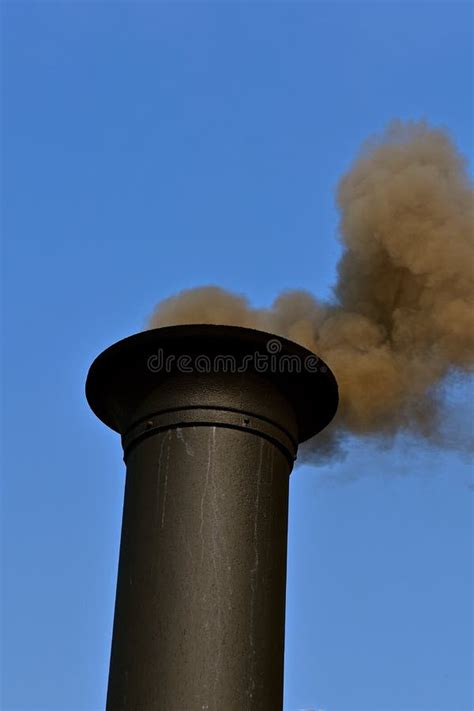 Steam Engine Blowing Black Smoke Editorial Photography Image Of