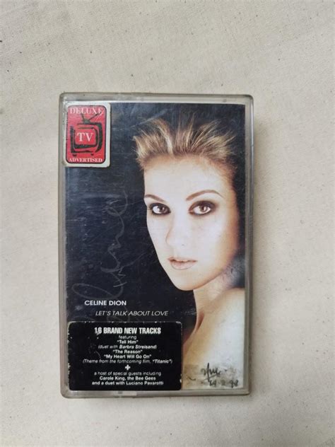 Celine Dion Lets Talk About Love Cassette Hobbies And Toys Music