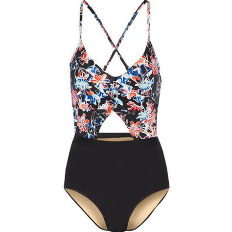 Tart Collections Karel Cutout Printed Swimsuit Liked On