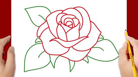 Dibujos De Rosas Para Dibujar Dibujos Faciles