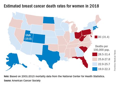 Breast Cancer Deaths Projected For 2018 Clinician Reviews