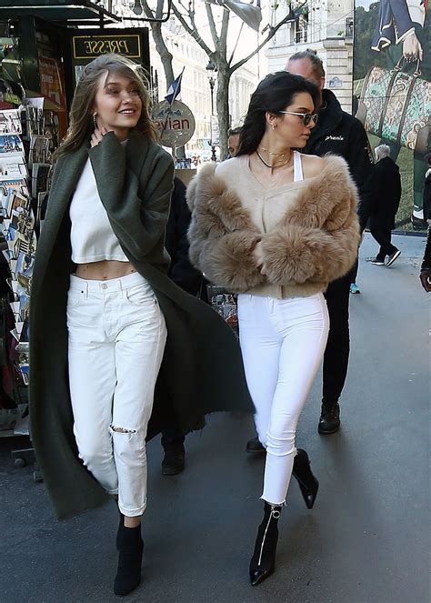 Kendall jenner and gigi hadid victoria's secret fashion show photographed by tommy ton KENDALL JENNER and GIGI HADID Out Shopping in Paris 11/28 ...