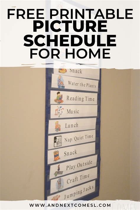 Schkidules visual schedule for kids home bundle: Free Printable Daily Visual Schedule in 2020 | Visual ...