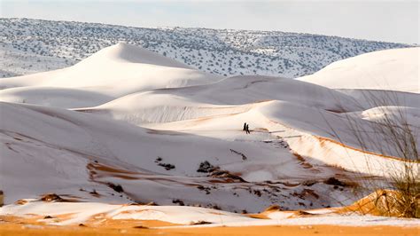 Photos The Sahara Desert Painted White With Snow The Two Way Npr
