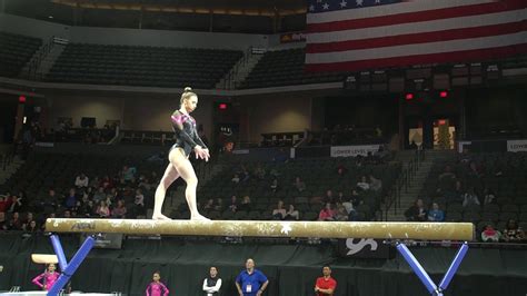 Natalie Wojcik Balance Beam 2018 Nastia Liukin Cup Youtube