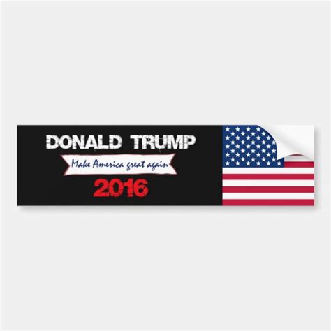 Donald Trump For President 2016 Bumper Sticker Zazzle