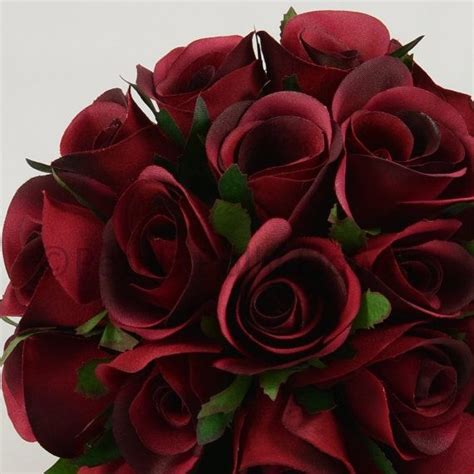 Get crafty with artificial flowers. Artificial Wedding Flowers Burgundy by PetalsPollyFlowers ...