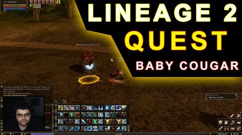 Lineage 2 Quest Baby Cougar Help The Sister Pt Br Youtube