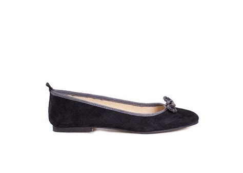 Ballet Flat Black Suede House Of Cinnamon