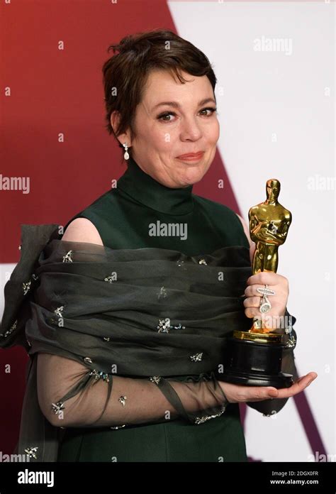 Olivia Colman Wins Best Actress Oscar In The Press Room At The 91st