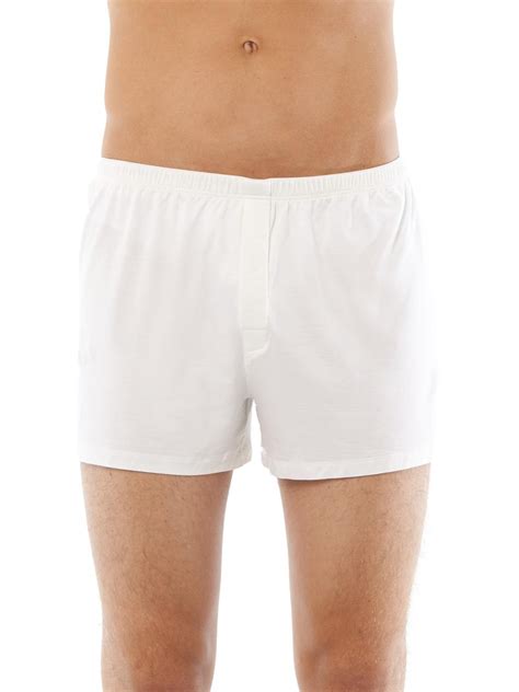 Lyst Hanro Silk Blend Boxers In White For Men