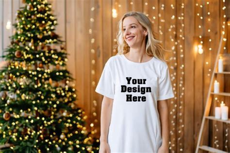 Christmas Women T Shirt Mockup Graphic By Mockstarstudio Creative Fabrica