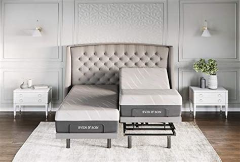 Sven And Son Split King Adjustable Bed Base Frame Platinum Individual