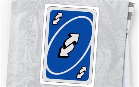 Blue Reverse Card Uno Uno Reverse Card